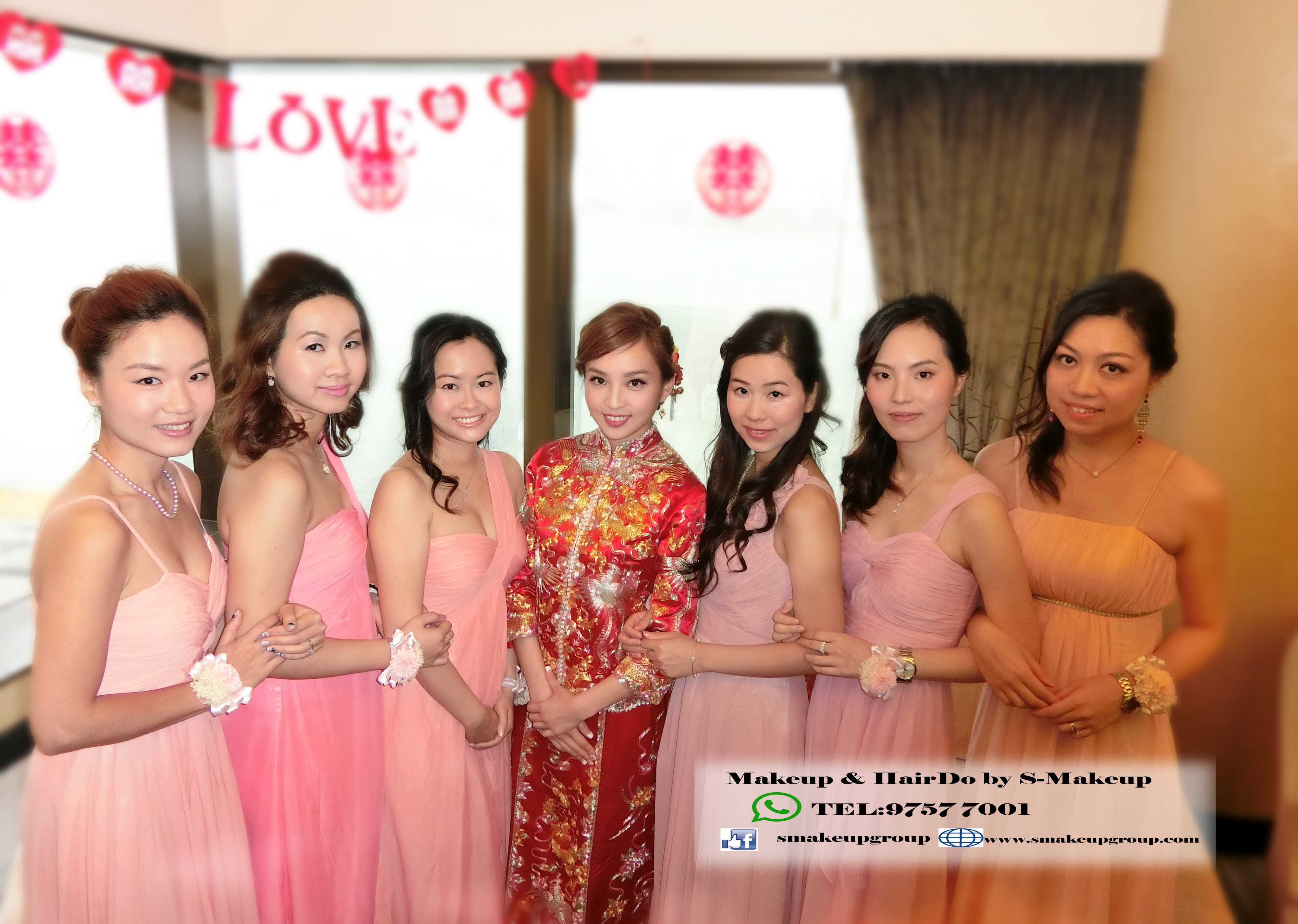 姊妹化妝 bridesmaids